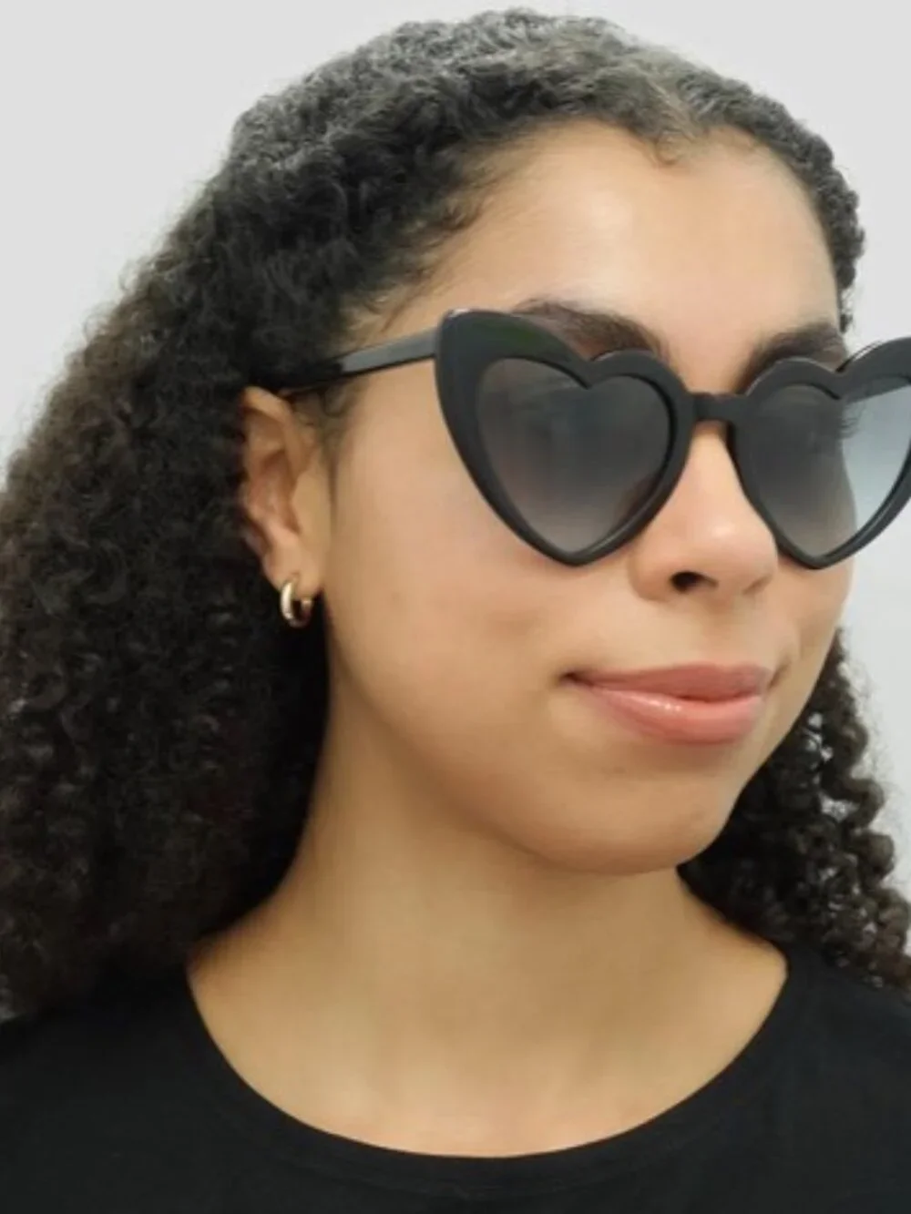 Saint Laurent SL181 LOU LOU 008 Geometric Sunglasses - Black/Grey Gradient